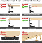 Univivi Under Desk Cable Management Tray, Cable Management, 32 inch, Under Desk - Image 9