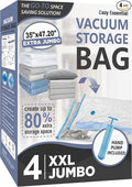Cozy Essential Vacuum Storage Bags, 80% Compression Vacuum Seal Space Saver by CozyEssential