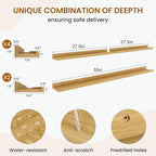 Picture Ledge Shelf, Floating Shelves - Image 3