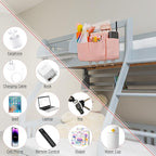 Bedside Caddy Organizer 5 Pockets and 4 Hooks - Image 3