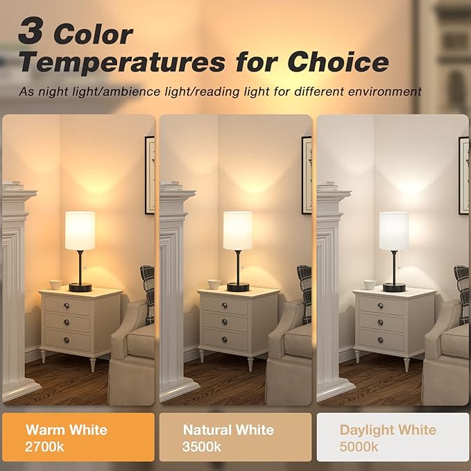 Small Bedside Table Lamp for Bedroom - Image 3
