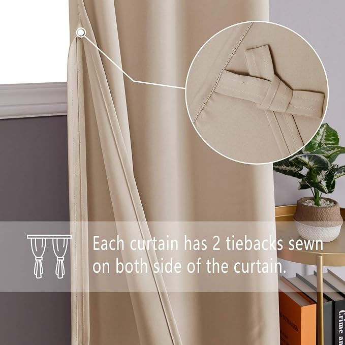 DWCN Blackout Curtains for Bedroom - Image 2