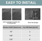 BGment Grey Velvet Curtains 90 Inches Long Blackout Curtains - Image 6