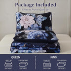 WONGS BEDDING Quilt Queen Size, Soft Microfiber Lightweight Farmhouse Bed Cover - Image 8