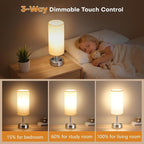 MOICO Bedside Table Lamp for Bedroom, 3-Way Dimmable Nightstand Lamp - Image 4