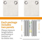 YoungsTex Ivory Linen Blackout Curtains 63 Inch Length - Image 8