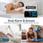 Digital Alarm Clocks for Bedrooms, Loud Alarm Clock - Image 3