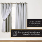 TOWN & COUNTRY LUXE Talia Double Layer Indoor Curtains, Sheer and Room - Image 7