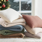 100% Cotton Cross Stitch 3-Piece Quilt Set, Camel Brown | 100% Cotton, Elegant - Image 7