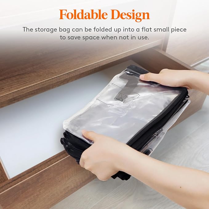 Lifewit 4 Pack Clear Clothes Storage Bags, 90L Plastic Blanket Vinyl Foldable - Image 8