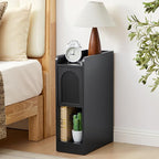 Narrow Nightstand, Slim Bedside Table by WelcometoFurnitureSalon