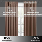 RYB HOME Extra Wide Blackout Curtains - Image 5