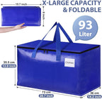 StorageRight Moving Bags, Moving Boxes, 93L 8-Pack Sotrage Bags Totes, - Image 2