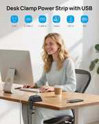 TROND Desk Clamp Power Strip, Surge Protector - Image 3