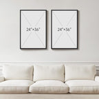 Large Framed Black and White Abstract Wall Art - Image 3