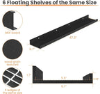 upsimples Floating Shelves for Wall Decor and Storage, Hallways Display and - Image 2