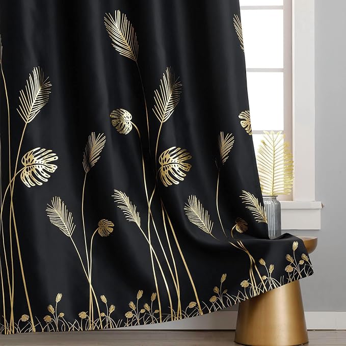 Black Blackout Curtains Energy Saving Light Blocking Curtains - Image 7