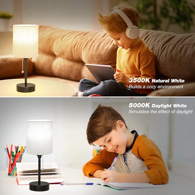 Small Bedside Table Lamp for Bedroom - Image 7