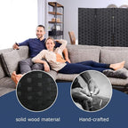 Room Dividers and Folding Privacy Screens 4 Panel 6 ft Foldable Portable Room - Image 4