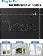 Blackout Curtains Portable 69”x100”No Drill Black Out Window Cover | 100% - Image 4