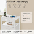 Lazzanto Night Stand with Charger Station - Image 4