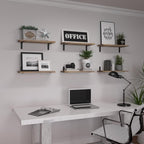 Wood Floating Shelves Set of 6, Shelves - Image 7