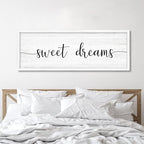 Sweet Dreams Wall Decor Above Bed 41.3''×15'' Large Farmhouse Wall Decor - Image 4