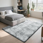 Mottled Light Grey 3x5 Area Rugs - Image 3