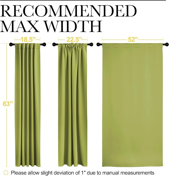 NICETOWN Bedroom Curtains Blackout Drapery Panels - Image 8