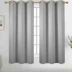 Diraysid Light Grey Grommet Blackout Curtains by Diraysid%2C+refresh+your+life