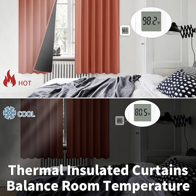 BGment 100% Blackout Curtains 63 Inch Length - Image 6