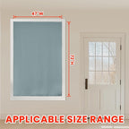 AJAZZ 100% Window Blinds Blackout Portable Blackout Curtains Adhesive Curtains - Image 6