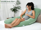 QUEEN ROSE Cooling Pregnancy Pillows, U Shaped Full Body Maternity Pillow - Image 5