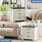 DUMOS Farmhouse Nightstand - Image 3