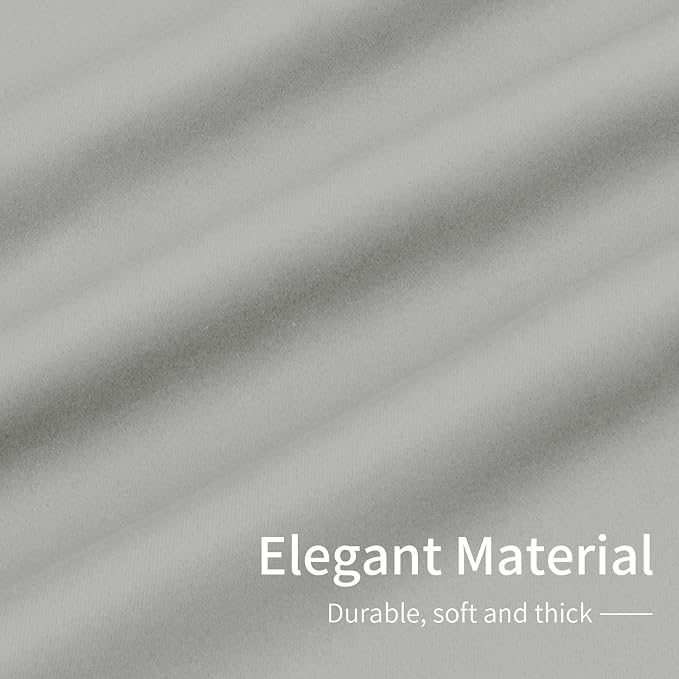 Easy-Going Thermal Grommet Curtains, 2 Panels 42x63 in, Noise Reduction - Image 6