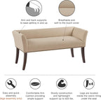 Madison Park Accent Bench, Upholstered - Image 6