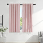 PONY DANCE Blush Pink Blackout Curtains by PONYDANCE