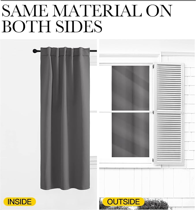 NICETOWN Light Reducing Curtain Panels Window Draperies - Image 7