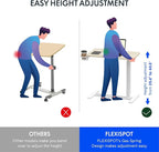 FLEXISPOT H7 28" Pneumatic Height-Adjustable Overbed Table - Image 2