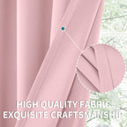 BGment Light Pink Curtains 36 Inch Length - Image 6