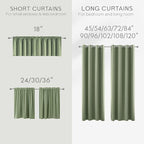 KOUFALL Nursery Curtains Boy Blackout, Sage Green Boho Woodland Theme Room - Image 7