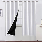 100% Blackout Curtains 52 x 72 Inch/2 Panels by Lemomo
