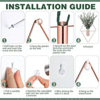 Jexine 4 Pcs Hanging Planters - Image 3