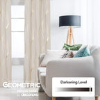 Deconovo Curtains for Living Room, Pattern Blackout Curtains 72 Inches Long | - Image 3