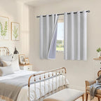 YoungsTex Linen Textured 100% Blackout Curtains - Image 3