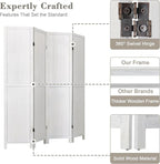 WelFurGeer 4 Panel Room Divider Screen - Image 3