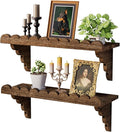 Scalloped Wood Wall Shelf – 17 Inch Floating Shelf by QsQueen
