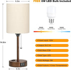 Small Bedside Table Lamp for Bedroom, Desk Lamp - Image 3
