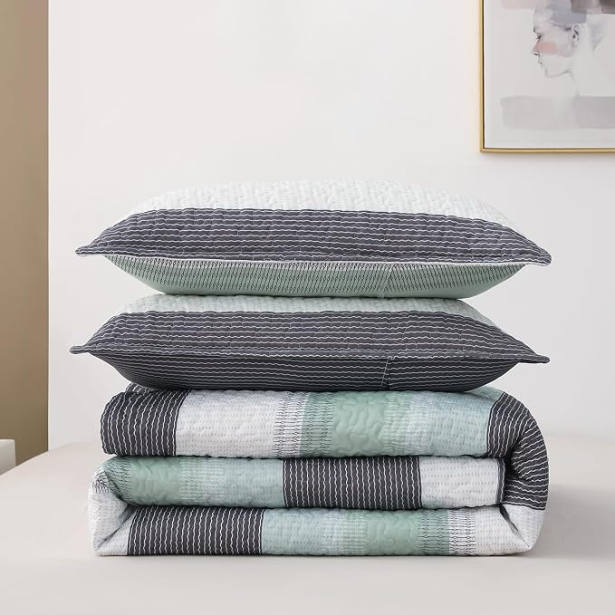 DURLENGEN Quilt Set California King Size 3Pcs, Soft Microfiber Lightweight - Image 7