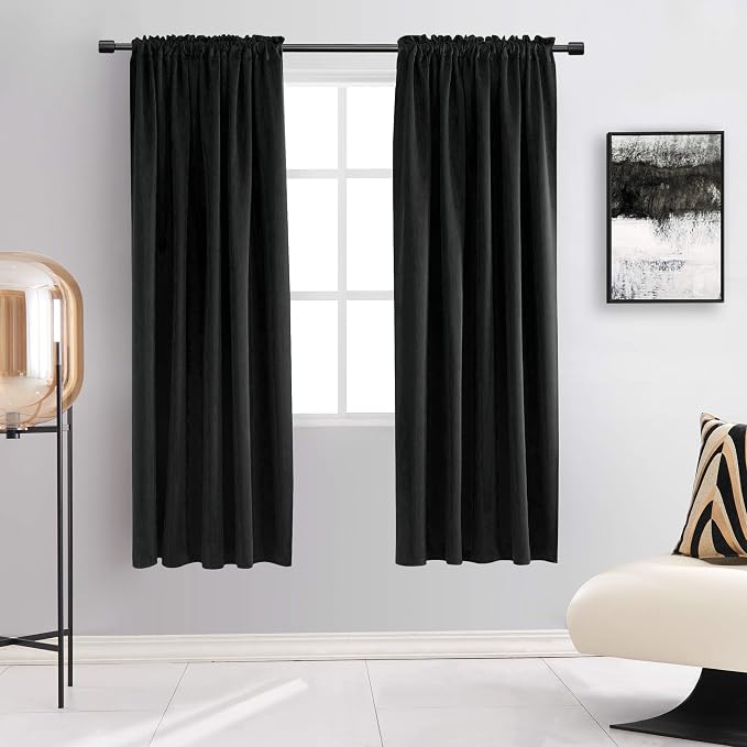 99% Blackout Curtains for Windows by DONREN